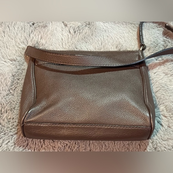 Kate Spade New York Pebbled Leather Crossbody Purse/ Bag In Mocha Brown - Picture 9 of 16